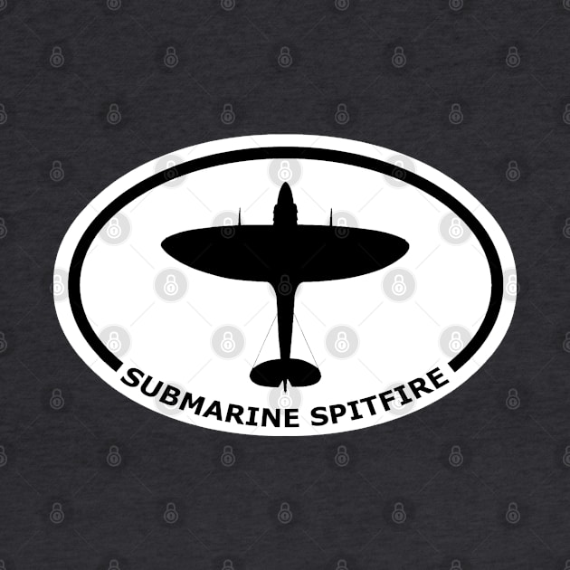 Submarine Spitfire Fighter Airplane by Webdango